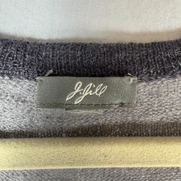 J. Jill Wool Mohair Button Up Cardigan Womens Top Gray Boho Classic Work - Picture 4 of 9